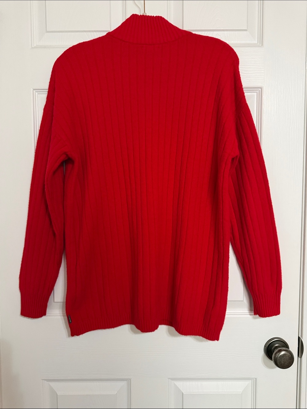 Eddie Bauer Red Ribbed Sweater - Picture 4 of 4